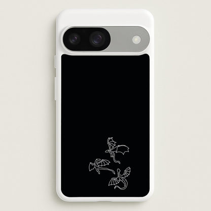 Three Dragons - Dragon Patterns  - Dragon Patterns Phone Case for Google Pixel 9 / 9 Pro