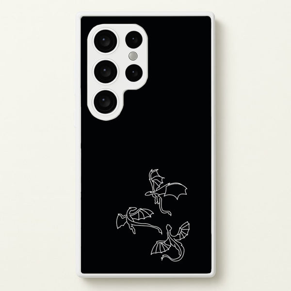 Three Dragons - Dragon Patterns  - Dragon Patterns Phone Case for Galaxy S24 Ultra