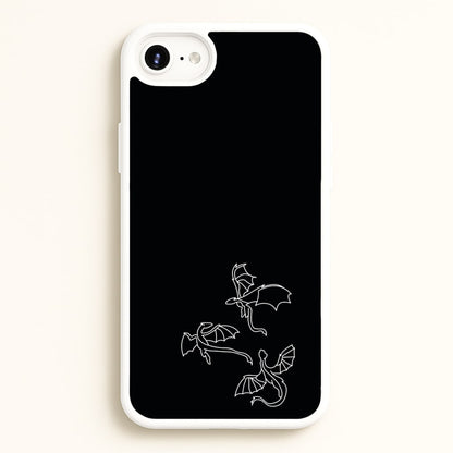 Three Dragons - Dragon Patterns  - Dragon Patterns Phone Case for iPhone 6 Plus / 7 Plus / 8 Plus