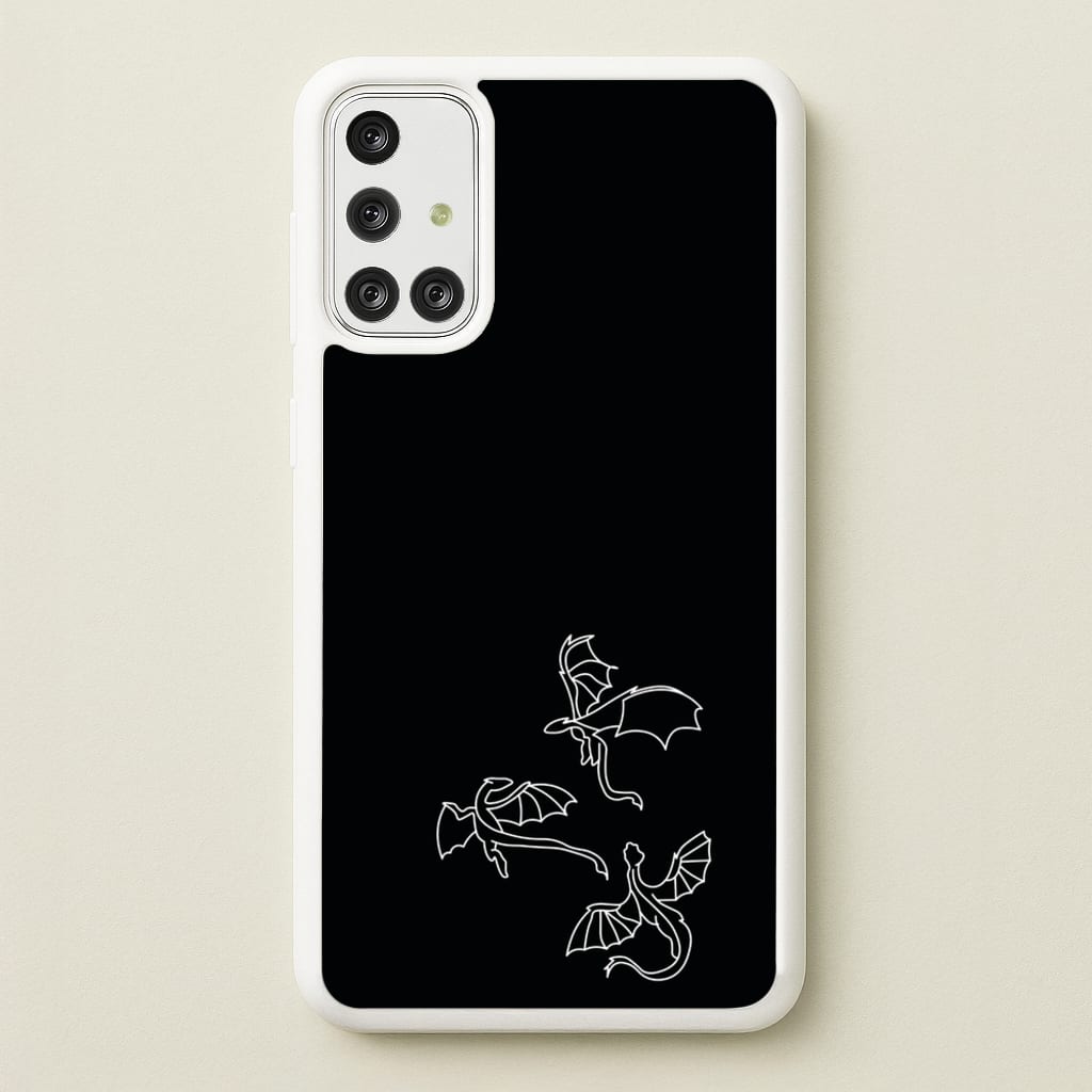Three Dragons - Dragon Patterns  - Dragon Patterns Phone Case for Galaxy A71