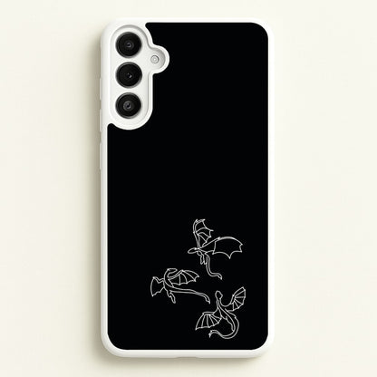 Three Dragons - Dragon Patterns  - Dragon Patterns Phone Case for Galaxy A36