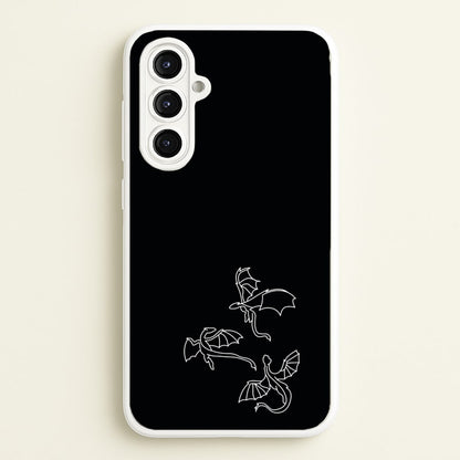Three Dragons - Dragon Patterns  - Dragon Patterns Phone Case for Galaxy A16