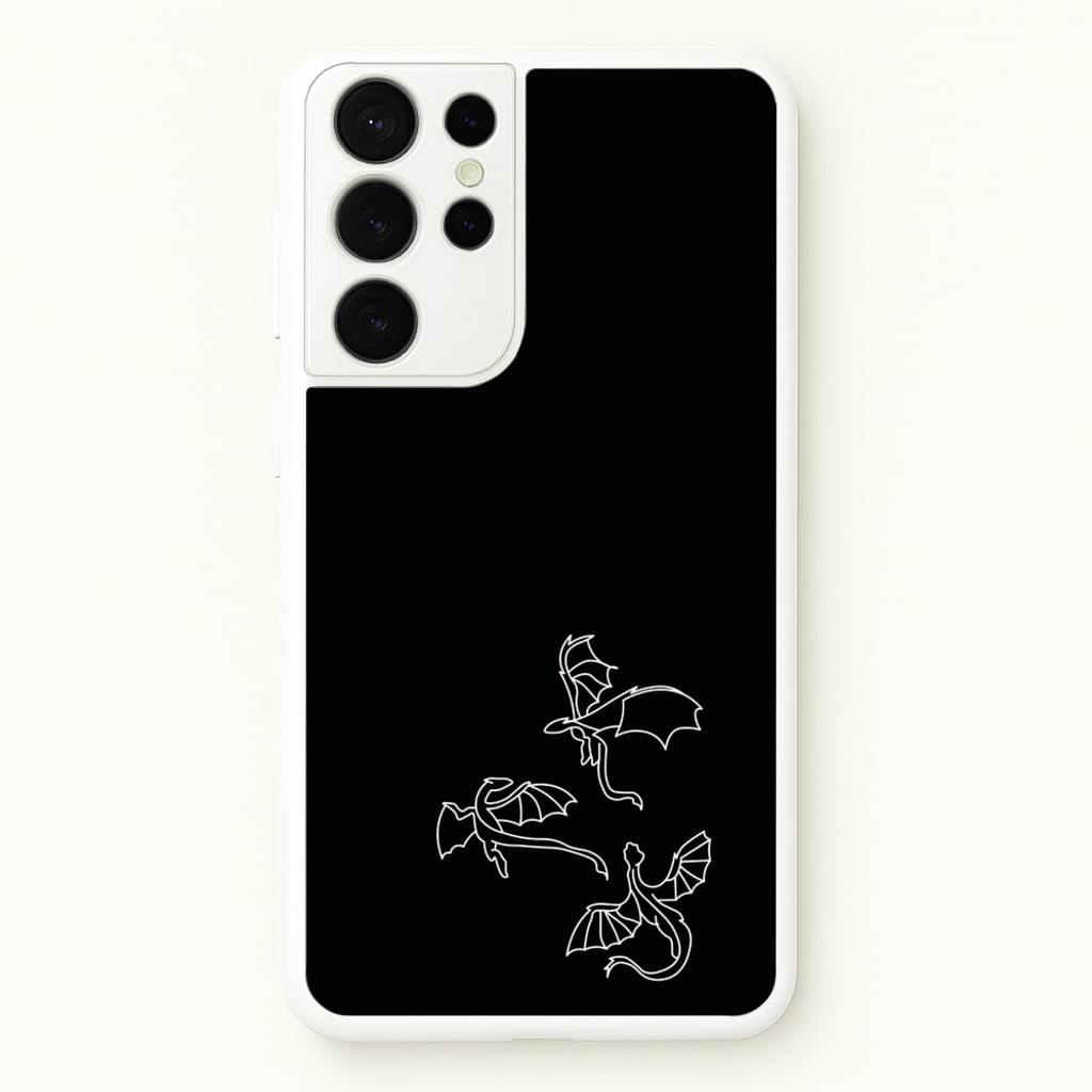 Three Dragons - Dragon Patterns  - Dragon Patterns Phone Case for Galaxy S21 Ultra