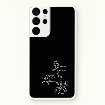 Three Dragons - Dragon Patterns  - Dragon Patterns Phone Case for Galaxy S21 Ultra