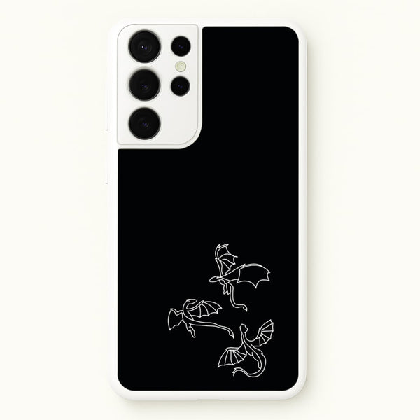 Three Dragons - Dragon Patterns  - Dragon Patterns Phone Case for Galaxy S21 Ultra