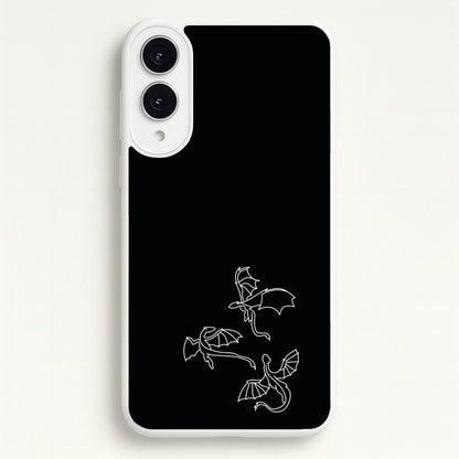 Three Dragons - Dragon Patterns  - Dragon Patterns Phone Case for Galaxy S25 Edge