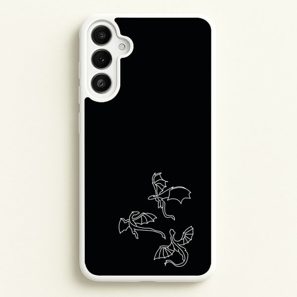 Three Dragons - Dragon Patterns  - Dragon Patterns Phone Case for Galaxy A34