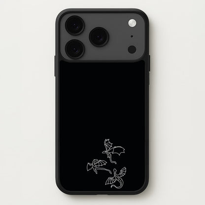 Three Dragons - Dragon Patterns Phone Case for iPhone 17 Pro Max