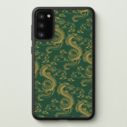 Green And Gold Dragon Pattern  - Dragon Patterns Phone Case for Galaxy A41