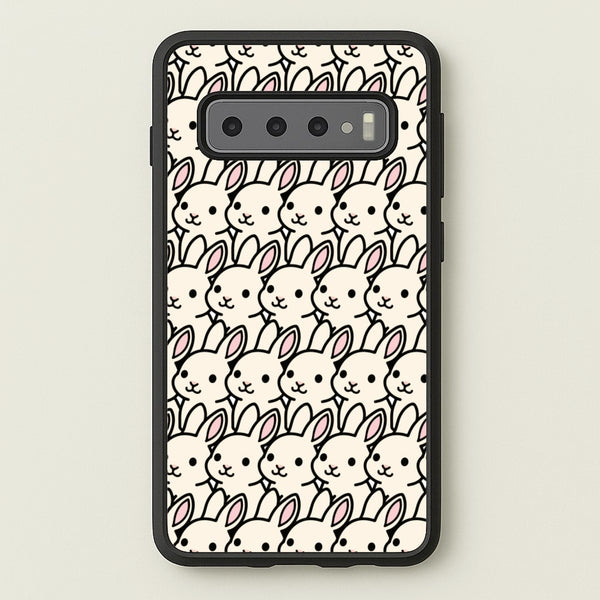 Bunny Rabbit Pattern  - Easter Phone Case for Galaxy S10