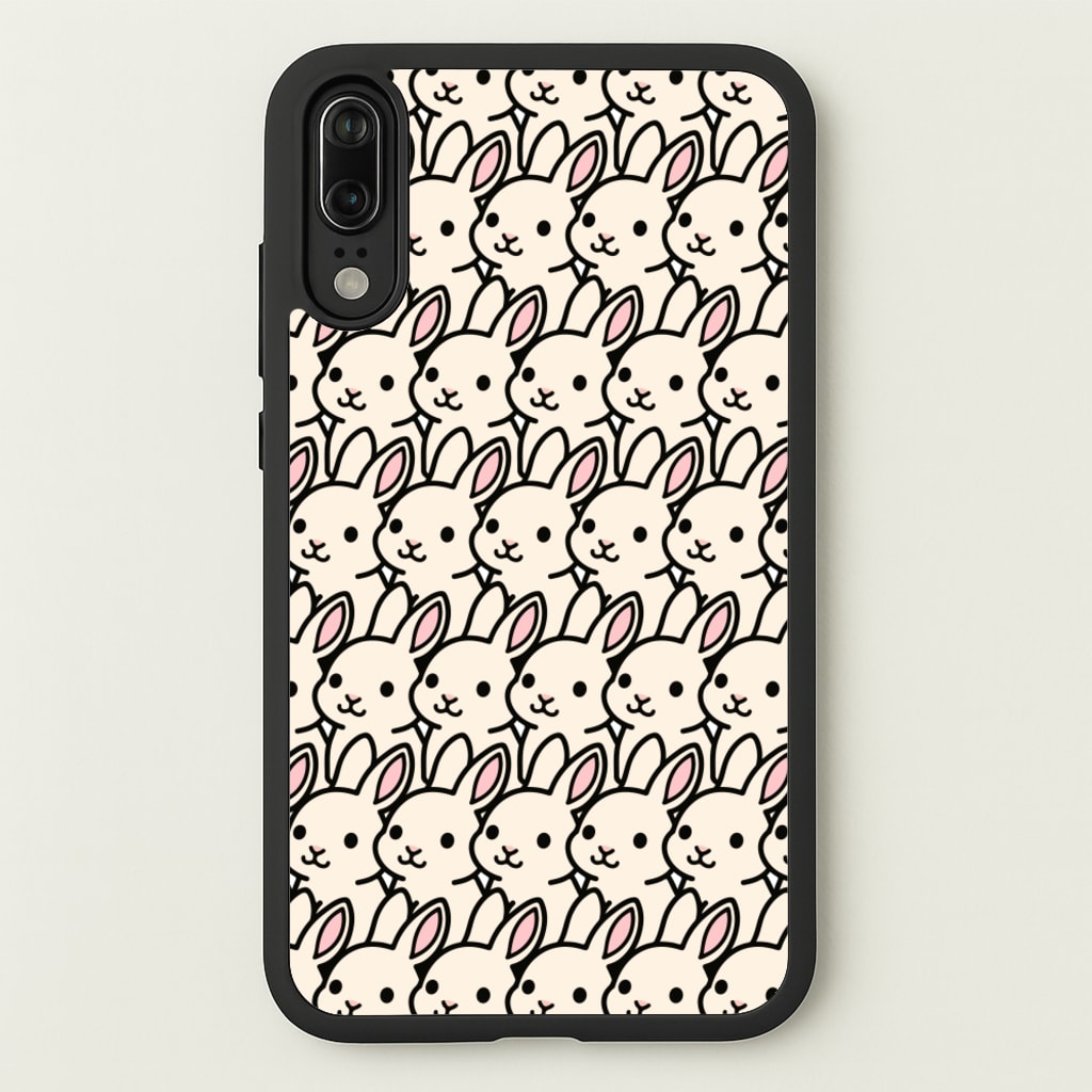 Bunny Rabbit Pattern  - Easter Phone Case for Huawei P20