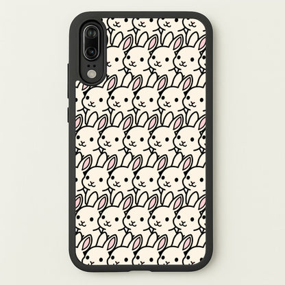 Bunny Rabbit Pattern  - Easter Phone Case for Huawei P20