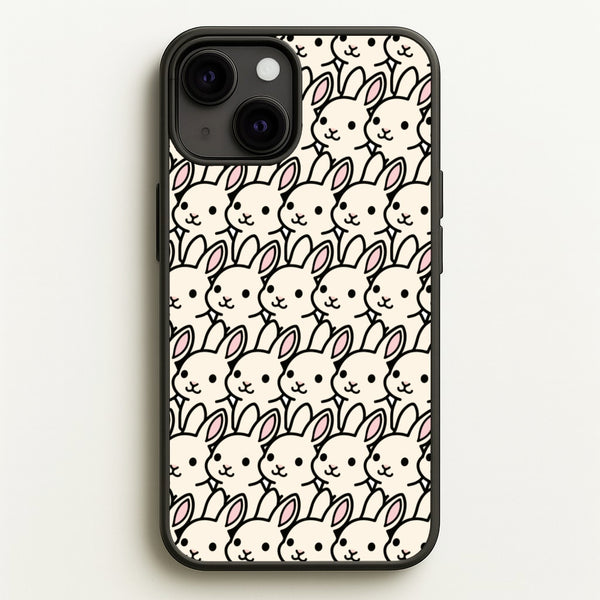 Bunny Rabbit Pattern  - Easter Phone Case for iPhone 13 Mini