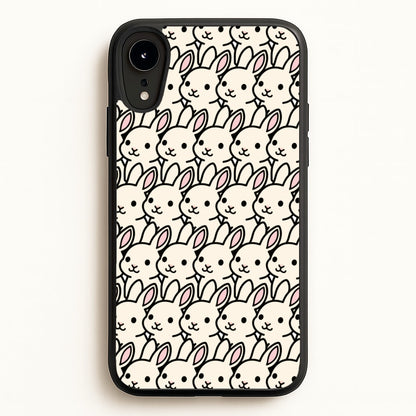 Bunny Rabbit Pattern  - Easter Phone Case for iPhone XR