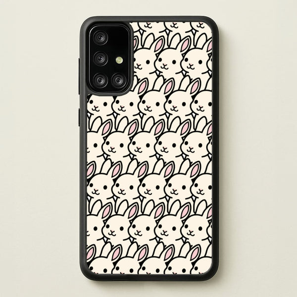 Bunny Rabbit Pattern  - Easter Phone Case for Galaxy A71