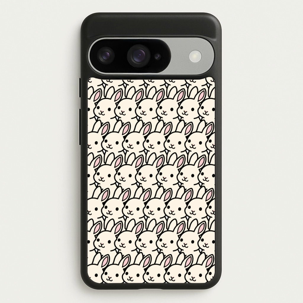 Bunny Rabbit Pattern Phone Case for Google Pixel 10 / 10 Pro