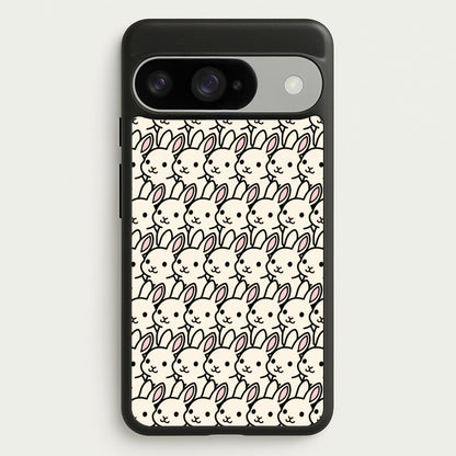 Bunny Rabbit Pattern Phone Case for Google Pixel 10 / 10 Pro