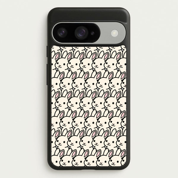 Bunny Rabbit Pattern Phone Case for Google Pixel 10 / 10 Pro