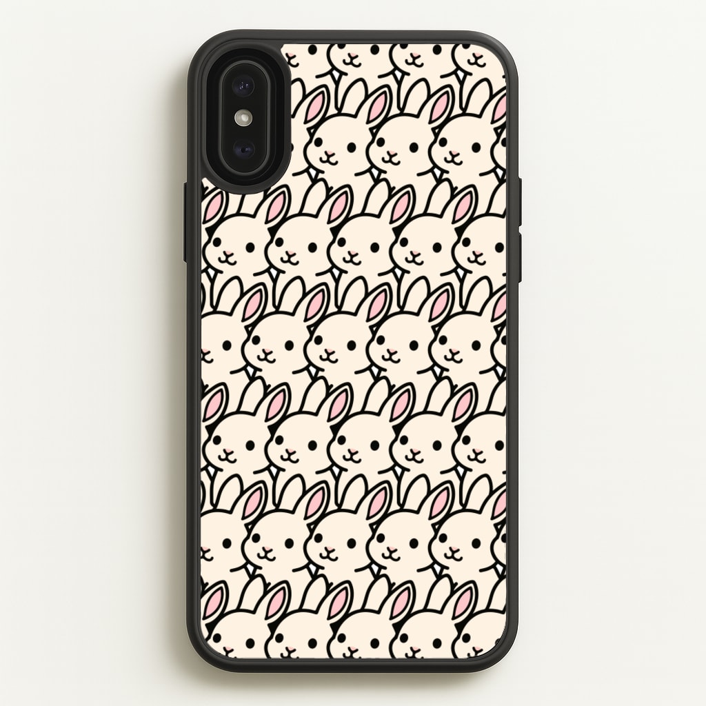 Bunny Rabbit Pattern  - Easter Phone Case for iPhone XS Max
