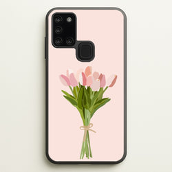 Spring Tulips  - Easter Phone Case for Galaxy A21s