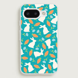 Bunnies And Carrots - Easter Patterns  - Easter Phone Case for Google Pixel 9a
