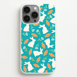 Bunnies And Carrots - Easter Patterns  - Easter Phone Case for iPhone 13 Pro Max