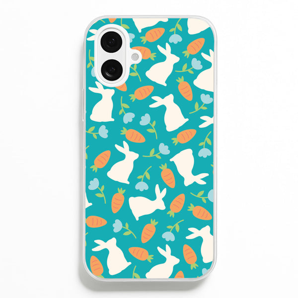 Bunnies And Carrots - Easter Patterns Phone Case