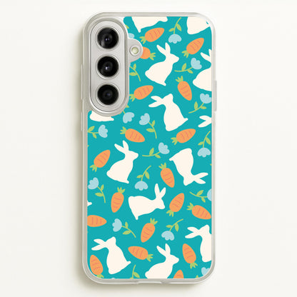 Bunnies And Carrots - Easter Patterns  - Easter Phone Case for Galaxy A56