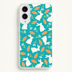 Bunnies And Carrots - Easter Patterns  - Easter Phone Case for Galaxy S25 Edge