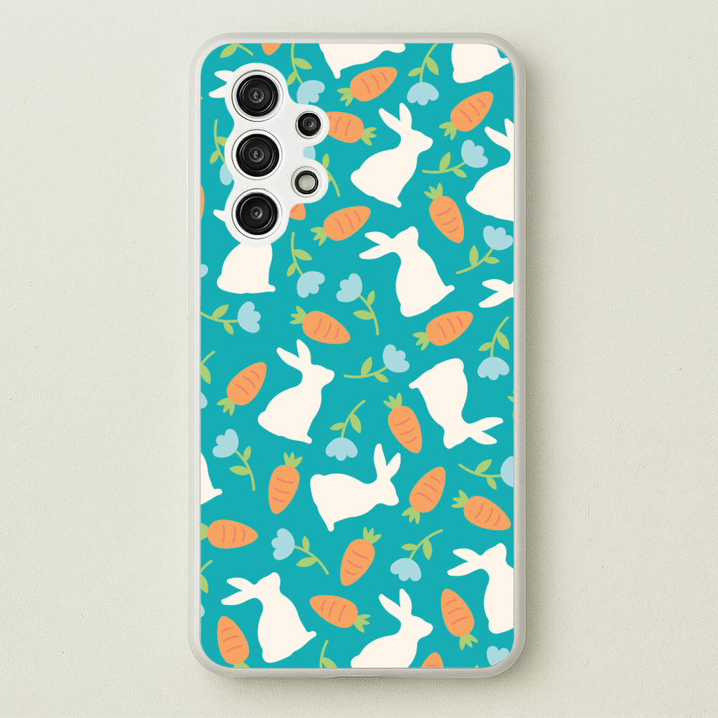 Bunnies And Carrots - Easter Patterns  - Easter Phone Case for Galaxy A13