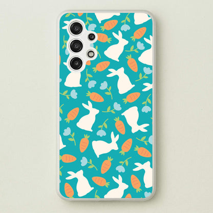 Bunnies And Carrots - Easter Patterns  - Easter Phone Case for Galaxy A13