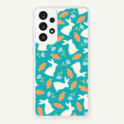 Bunnies And Carrots - Easter Patterns  - Easter Phone Case for Galaxy A53