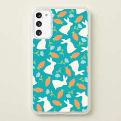 Bunnies And Carrots - Easter Patterns  - Easter Phone Case for Galaxy S20