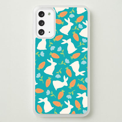 Bunnies And Carrots - Easter Patterns  - Easter Phone Case for Galaxy Note 20