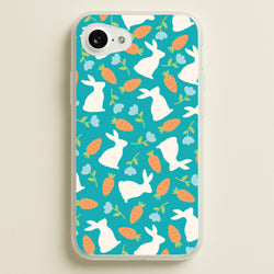 Bunnies And Carrots - Easter Patterns  - Easter Phone Case for iPhone 16e