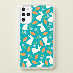 Bunnies And Carrots - Easter Patterns  - Easter Phone Case for Galaxy S20 Plus