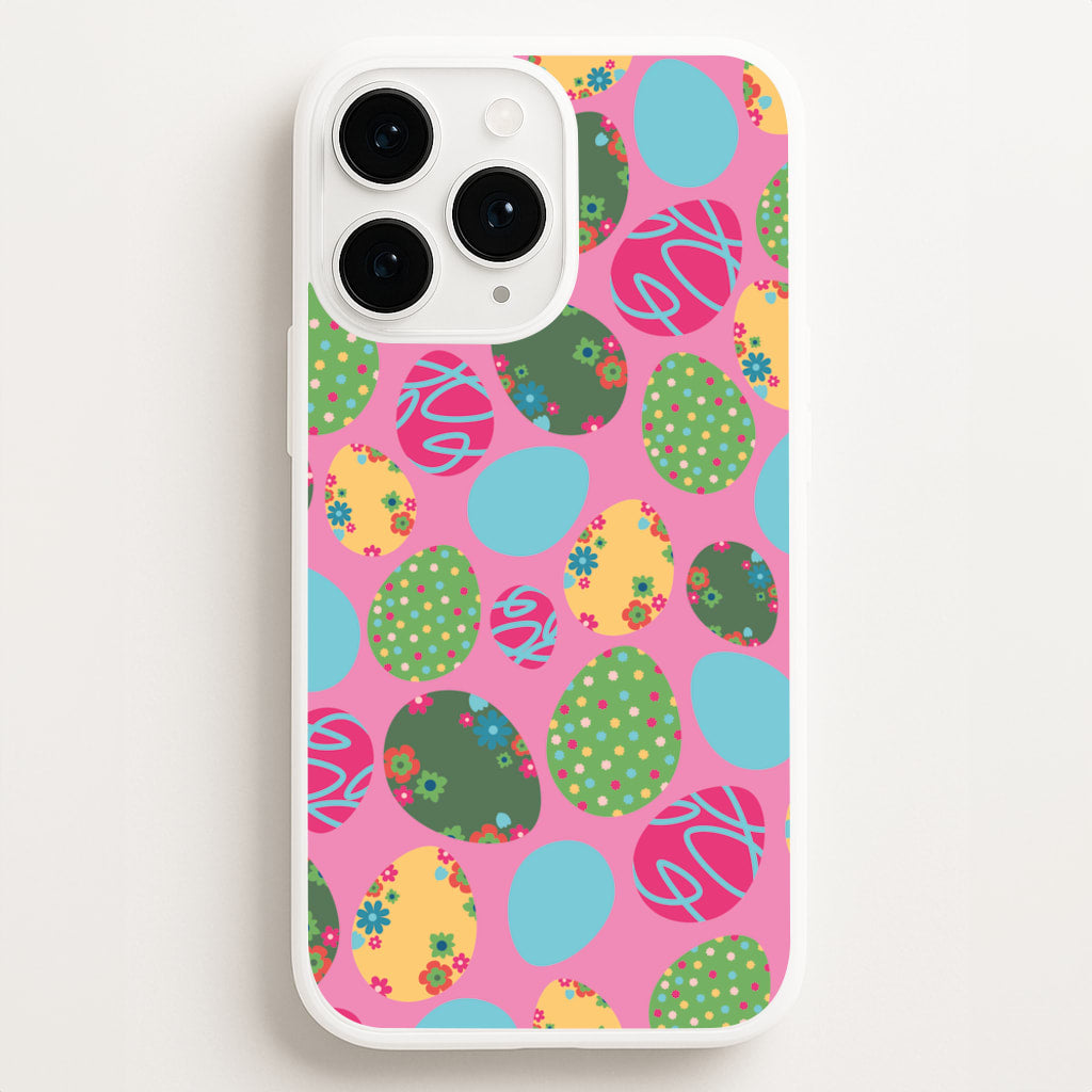 Pink Easter Eggs - Easter Patterns Phone Case