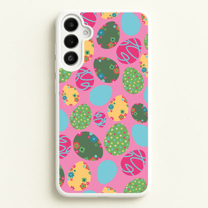 Pink Easter Eggs - Easter Patterns  - Easter Phone Case for Galaxy A36