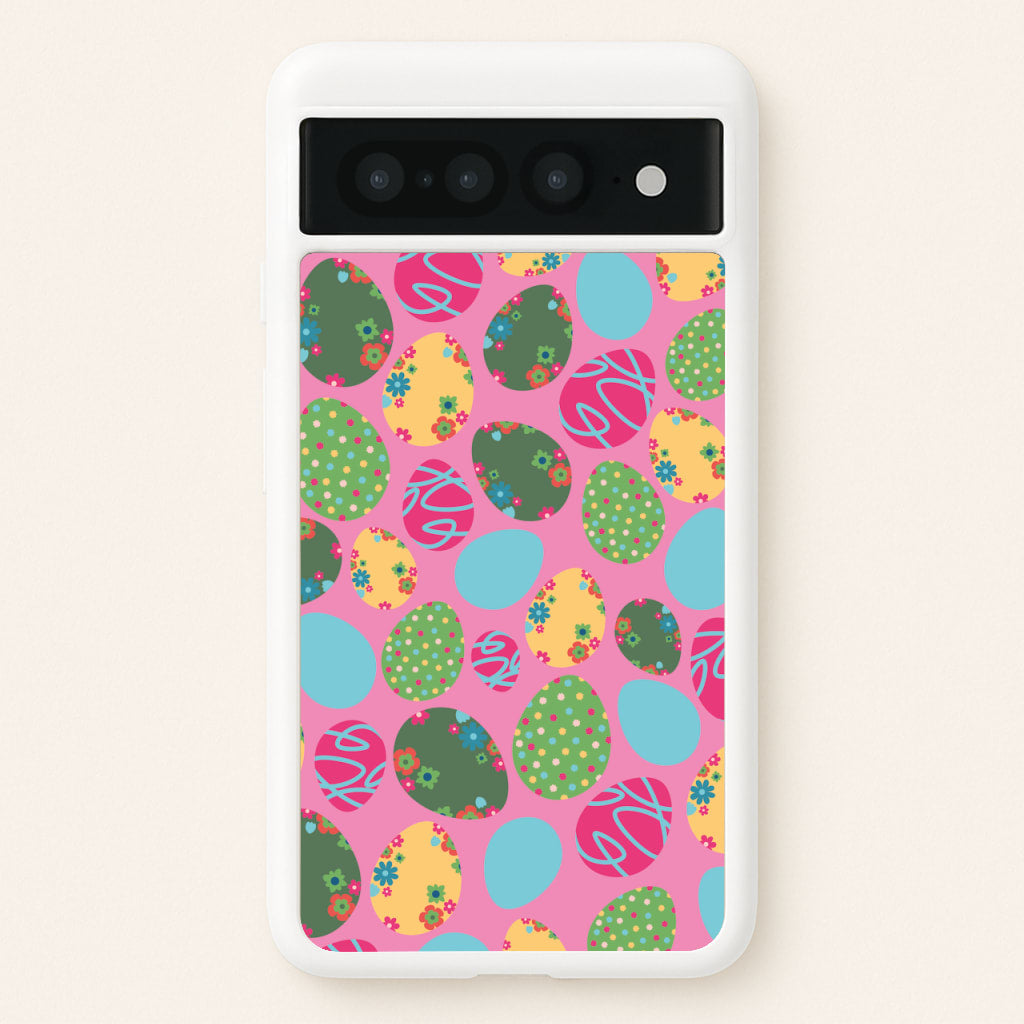 Pink Easter Eggs - Easter Patterns  - Easter Phone Case for Google Pixel 7 Pro