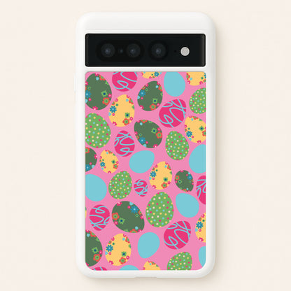 Pink Easter Eggs - Easter Patterns  - Easter Phone Case for Google Pixel 7 Pro