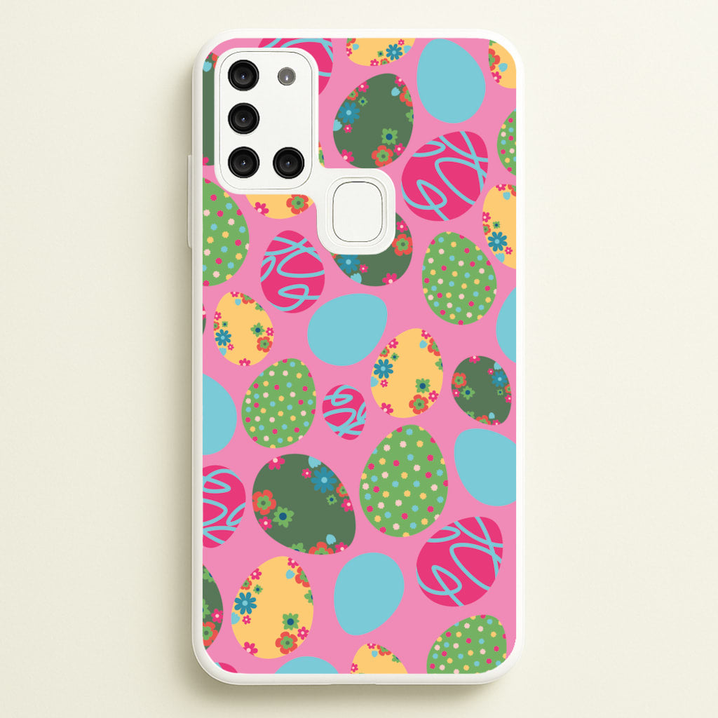 Pink Easter Eggs - Easter Patterns  - Easter Phone Case for Galaxy A21s