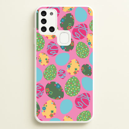 Pink Easter Eggs - Easter Patterns  - Easter Phone Case for Galaxy A21s