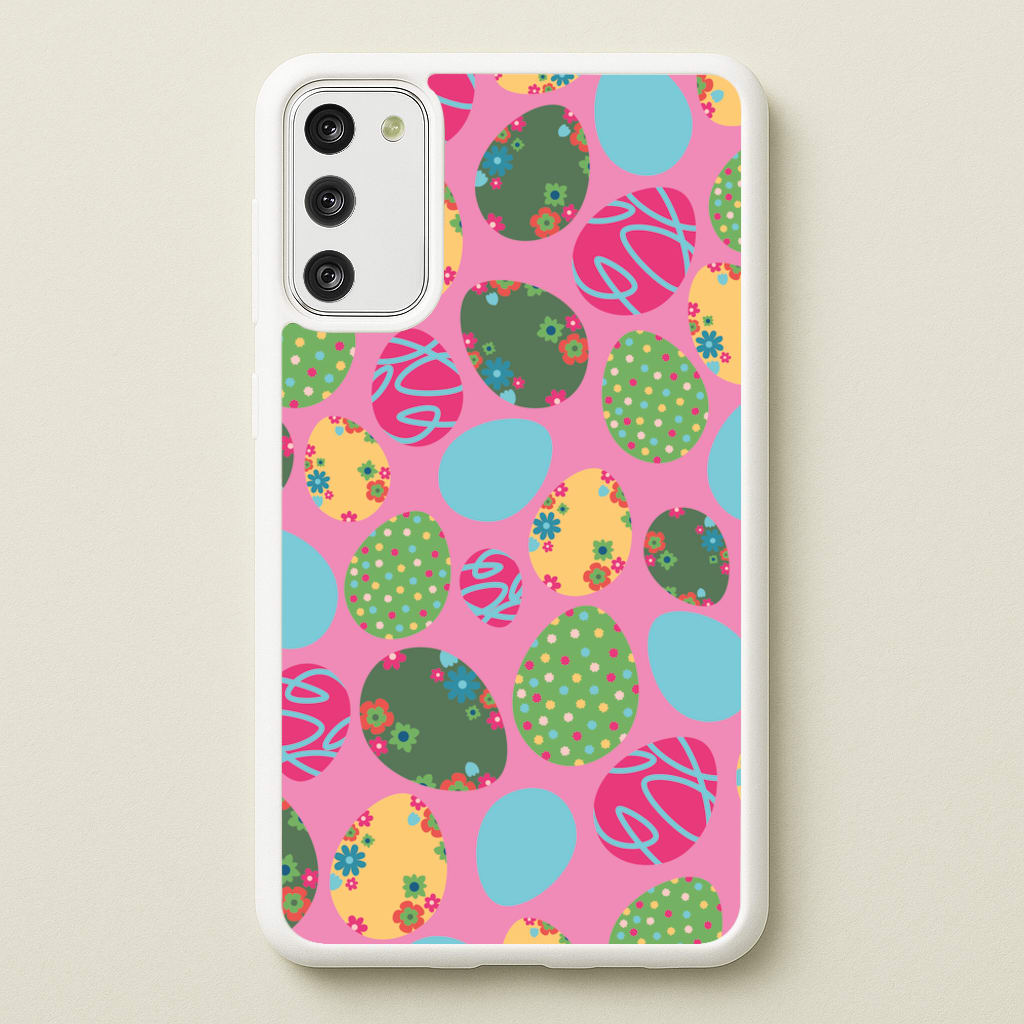 Pink Easter Eggs - Easter Patterns  - Easter Phone Case for Galaxy S20