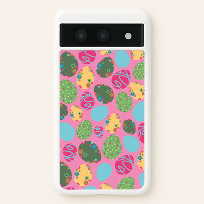 Pink Easter Eggs - Easter Patterns  - Easter Phone Case for Google Pixel 8a