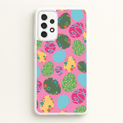 Pink Easter Eggs - Easter Patterns  - Easter Phone Case for Galaxy A52 / A52s