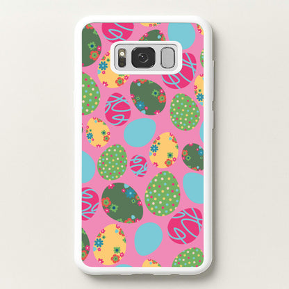 Pink Easter Eggs - Easter Patterns  - Easter Phone Case for Galaxy S8 Plus