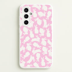 Bunnies And Bows - Easter Patterns  - Easter Phone Case for Galaxy A14