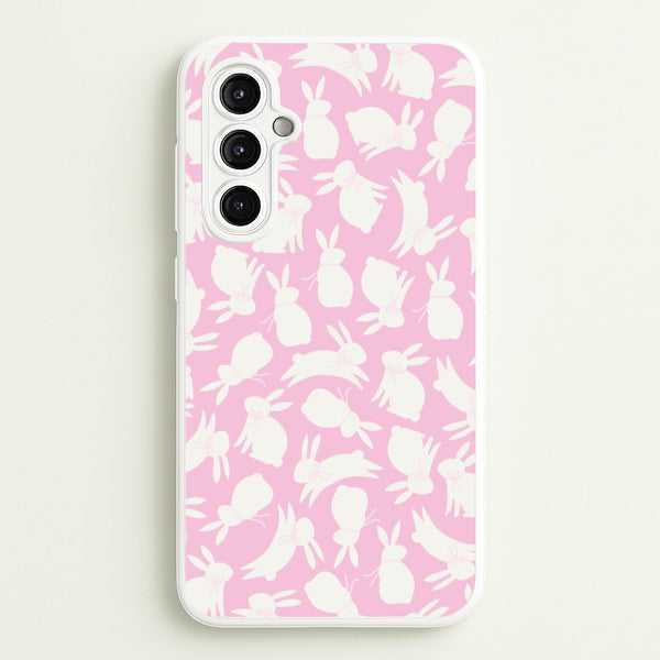 Bunnies And Bows - Easter Patterns  - Easter Phone Case for Galaxy A14