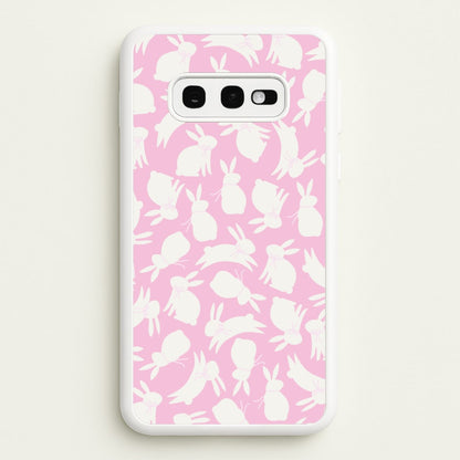 Bunnies And Bows - Easter Patterns  - Easter Phone Case for Galaxy S10e