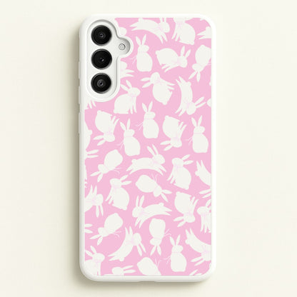 Bunnies And Bows - Easter Patterns  - Easter Phone Case for Galaxy A34